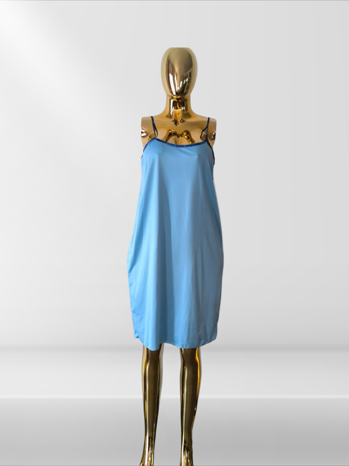 Magnifique robe à motifs paon avec sous-robe et foulard assortis