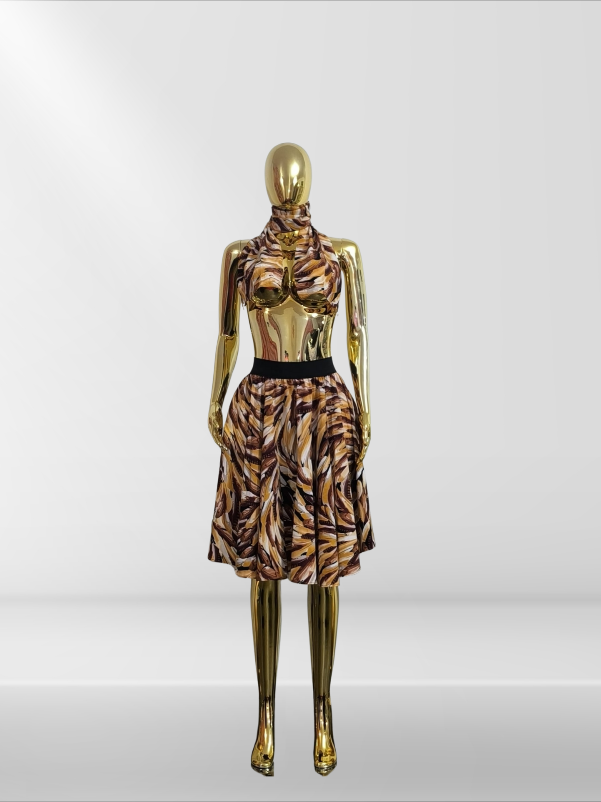 Jupe  avec foulard assorti