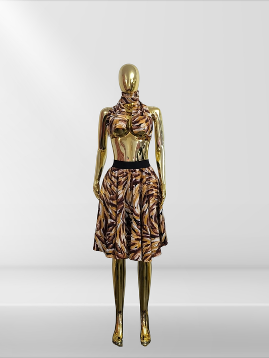 Jupe  avec foulard assorti