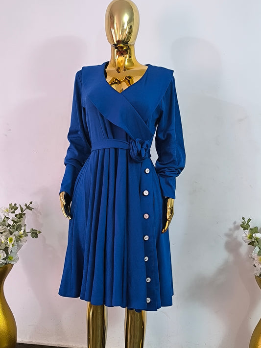 Magnifique robe bleue glamour taille 44, 46