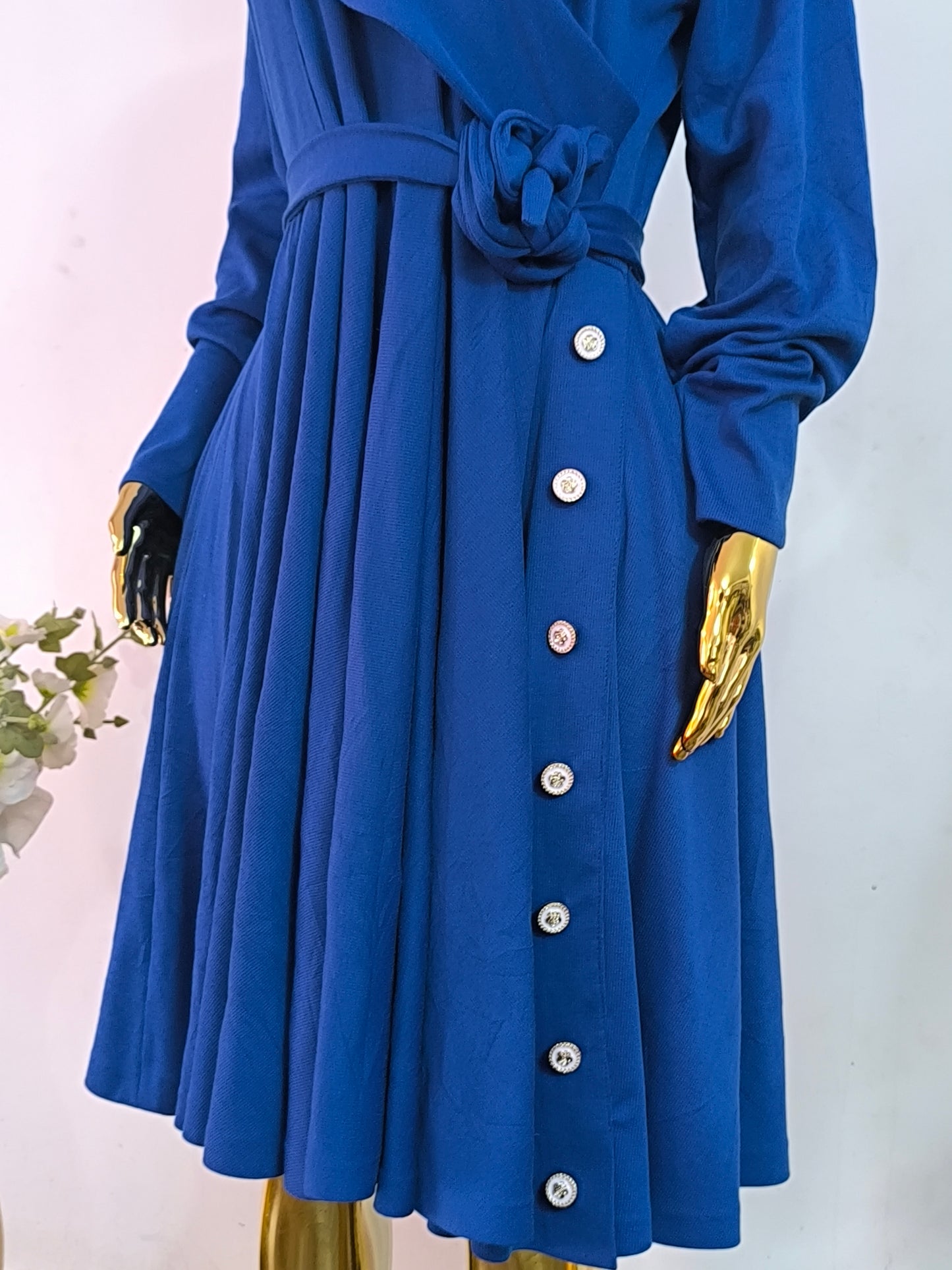 Magnifique robe bleue glamour taille 44, 46