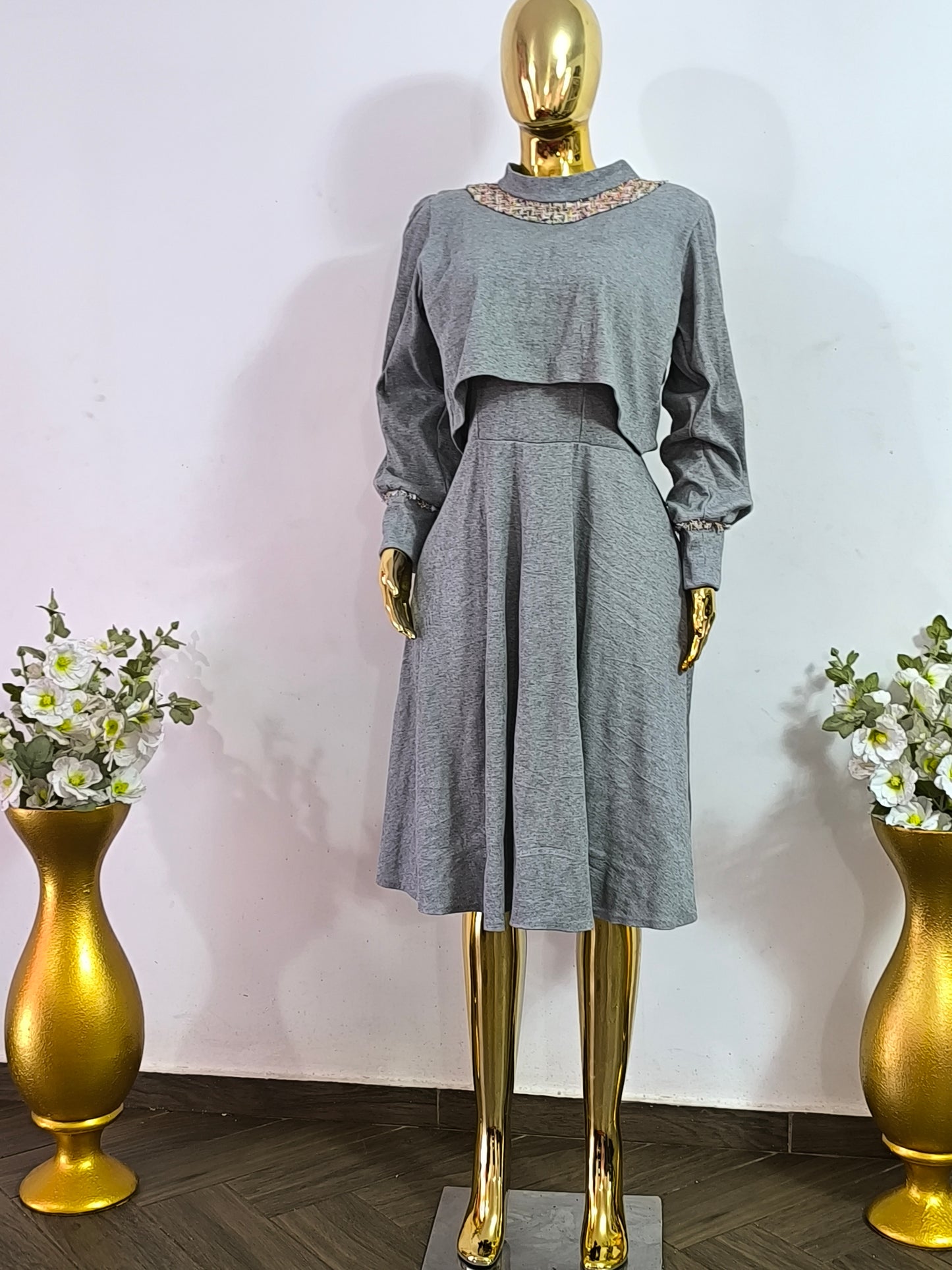 Magnifique set robe+pull taille 42, 44