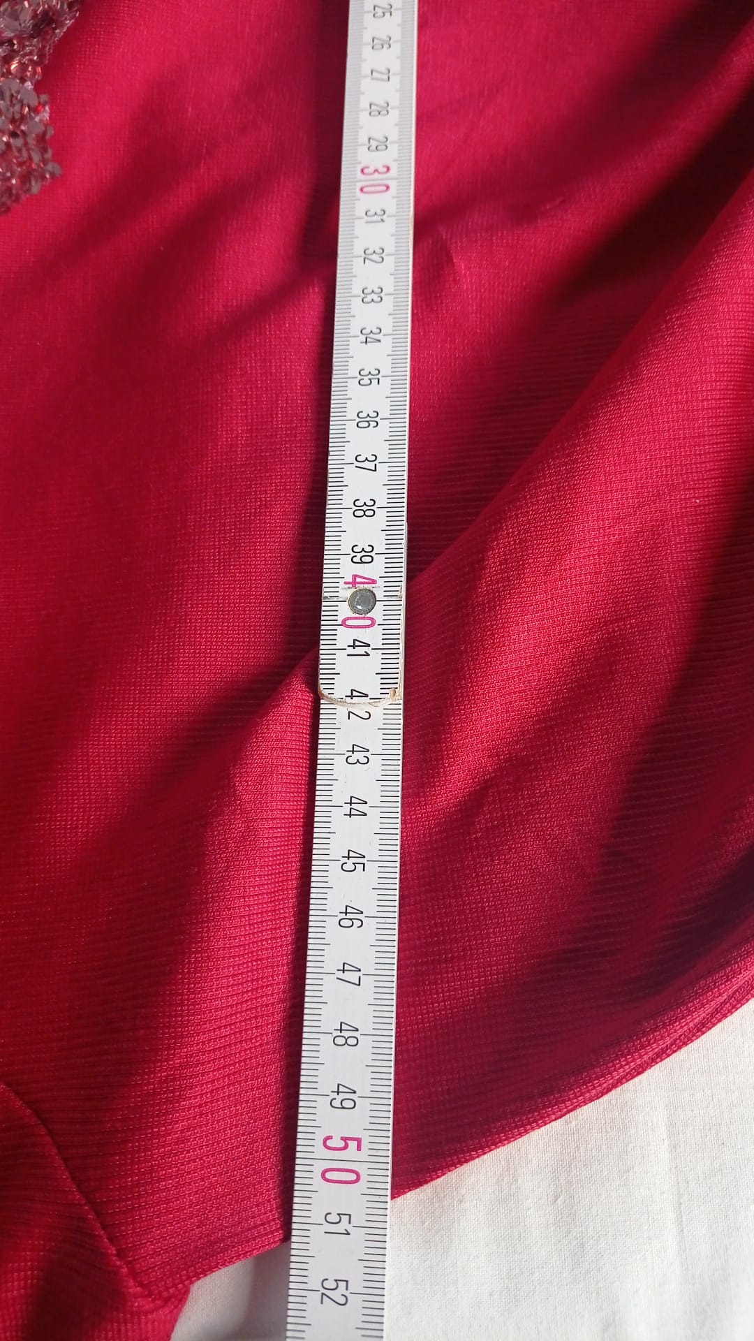 Magnifique robe rouge glamour taille 44, 46