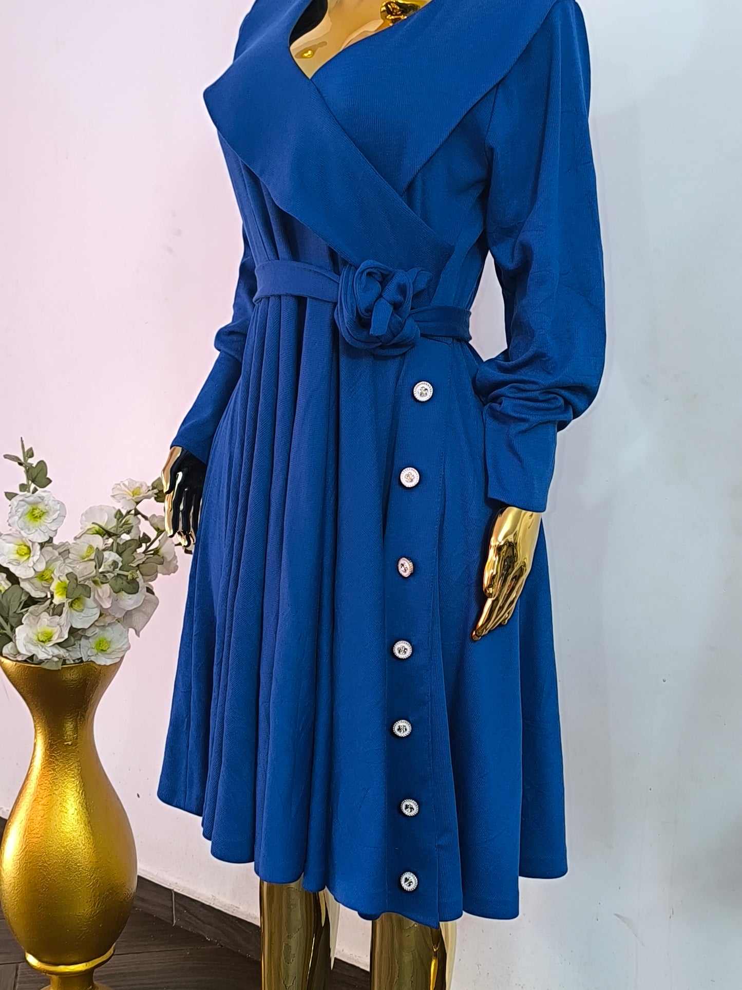 Magnifique robe bleue glamour taille 44, 46