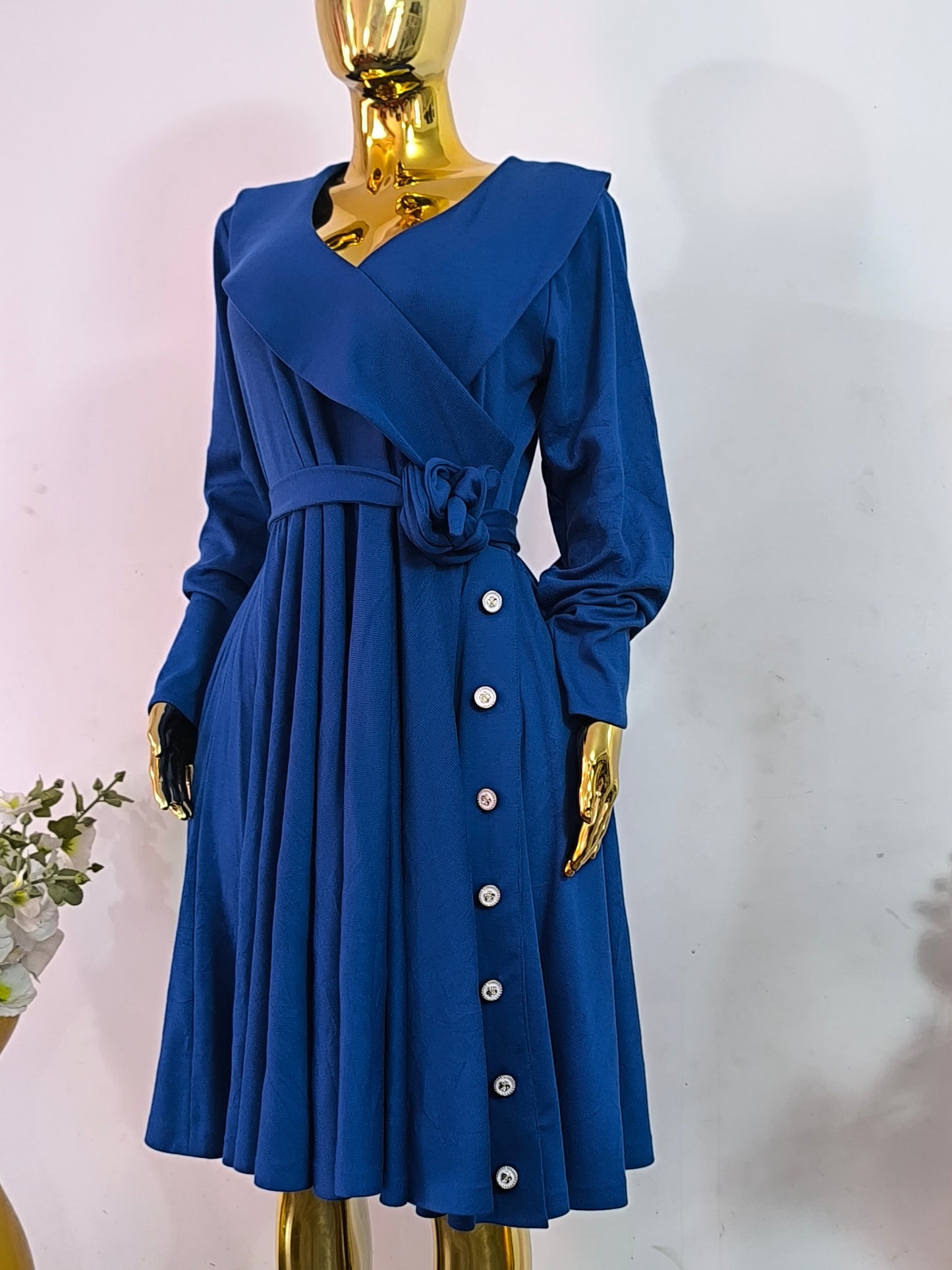 Magnifique robe bleue glamour taille 44, 46
